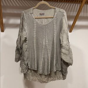 SCANDAL- Made In Italy Gray Women's Top